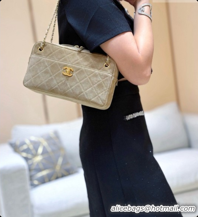Best Imitation Chanel Camera Case Should Bag in Suede Calfskin AS6443 Beige 2026