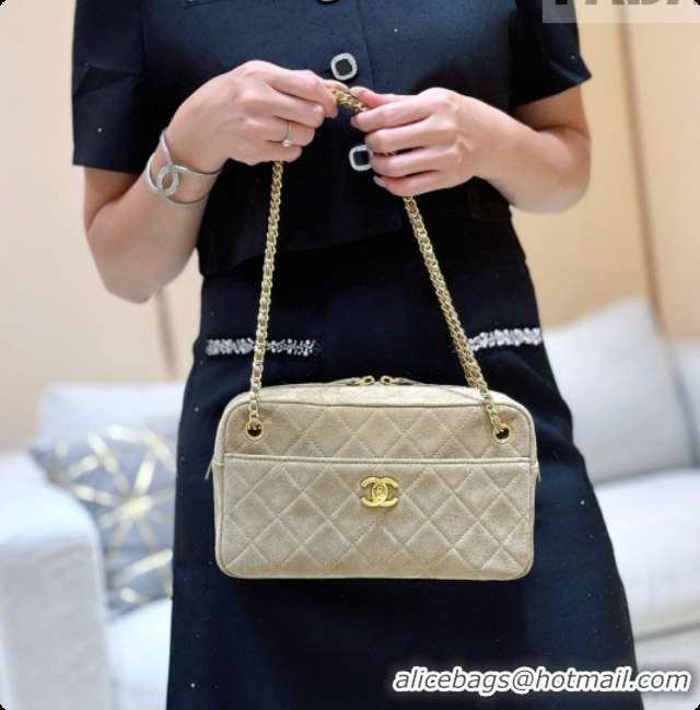 Best Imitation Chanel Camera Case Should Bag in Suede Calfskin AS6443 Beige 2026