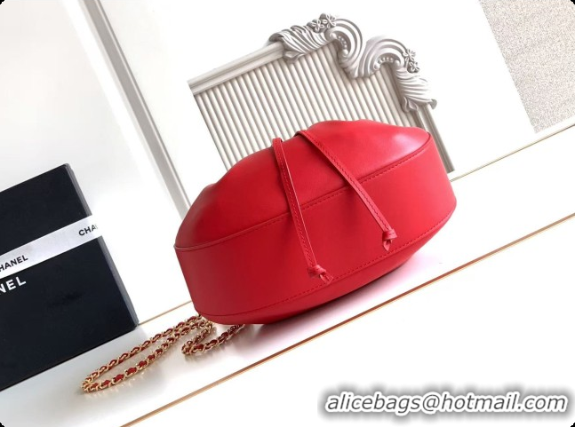 Classic Hot Chanel Small Hobo Bag in Red Calfskin AS6617 2026