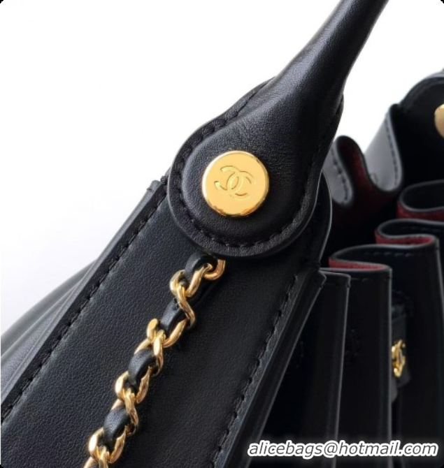 Unique Discount Chanel Small Hobo Bag in Black Calfskin AS6617 2026