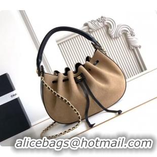 Good Product Chanel Small Hobo Bag in Light Brown Suede AS6617 2026
