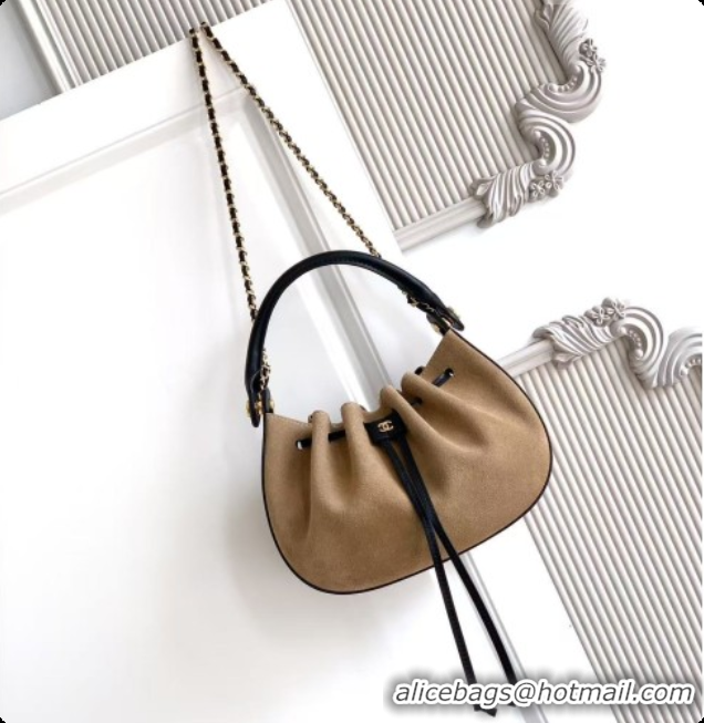 Good Product Chanel Small Hobo Bag in Light Brown Suede AS6617 2026