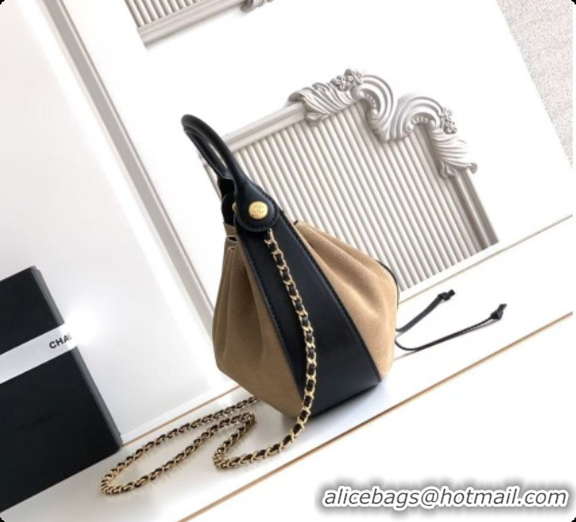 Good Product Chanel Small Hobo Bag in Light Brown Suede AS6617 2026