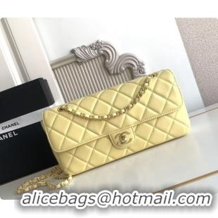 Duplicate Chanel Flap Bag in Lambskin AS6568 Yellow 2026