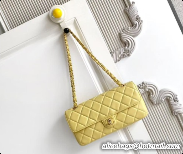 Duplicate Chanel Flap Bag in Lambskin AS6568 Yellow 2026