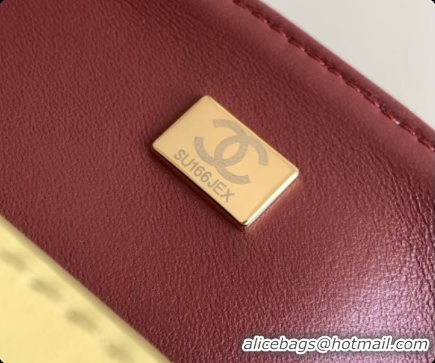 Duplicate Chanel Flap Bag in Lambskin AS6568 Yellow 2026