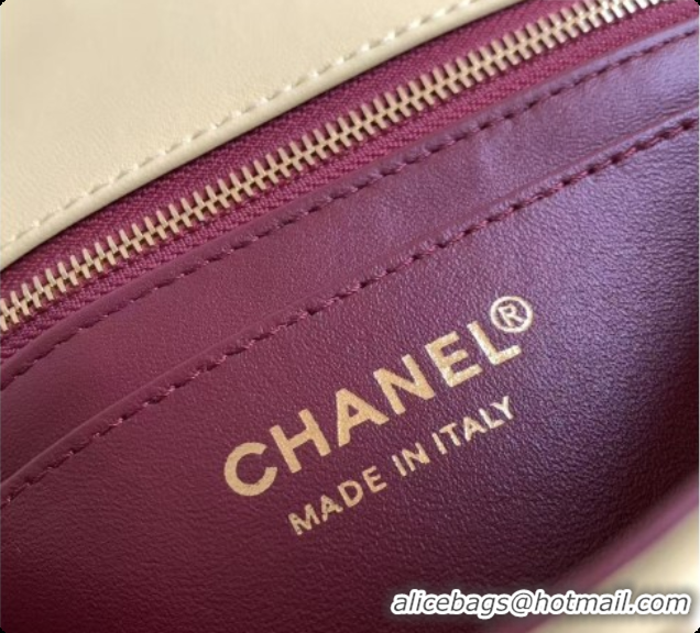 Duplicate Chanel Flap Bag in Lambskin AS6568 Yellow 2026