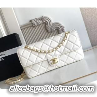 Best Price Chanel Flap Bag in Lambskin AS6568 White 2026
