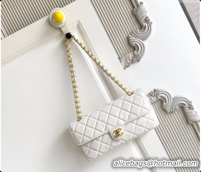 Best Price Chanel Flap Bag in Lambskin AS6568 White 2026