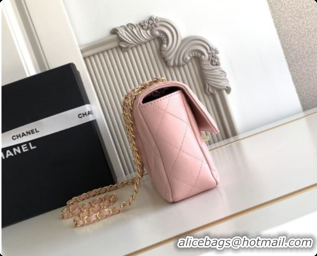 Best Product Chanel Flap Bag in Lambskin AS6568 Pink 2026