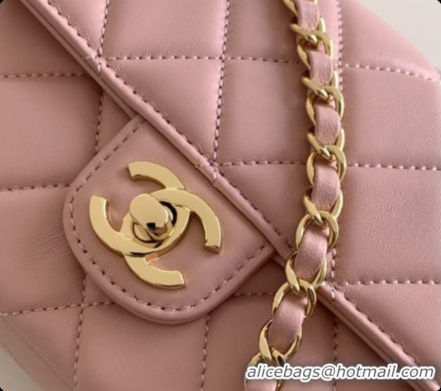 Best Product Chanel Flap Bag in Lambskin AS6568 Pink 2026
