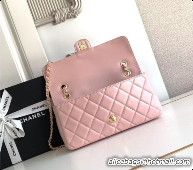 Best Product Chanel Flap Bag in Lambskin AS6568 Pink 2026