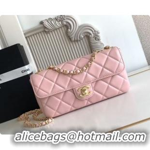 Good Looking Chanel Small Flap Bag in Lambskin AS6430 Pink 2026