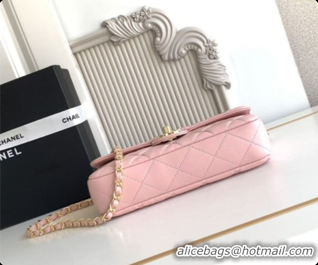 Good Looking Chanel Small Flap Bag in Lambskin AS6430 Pink 2026