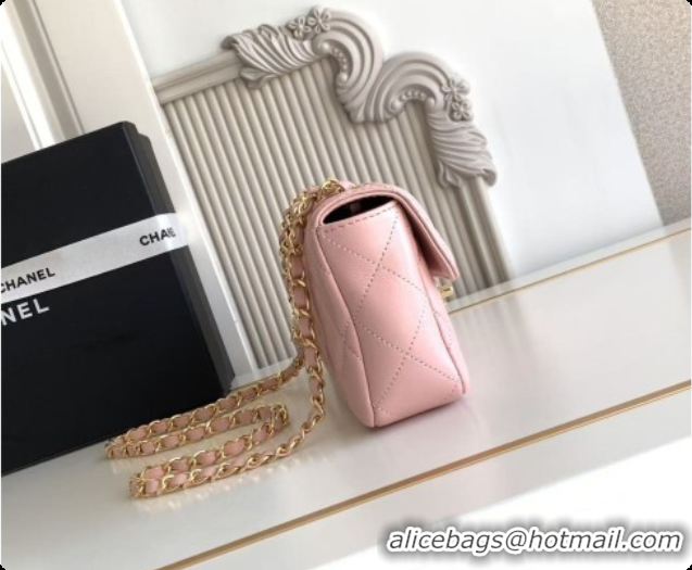 Good Looking Chanel Small Flap Bag in Lambskin AS6430 Pink 2026
