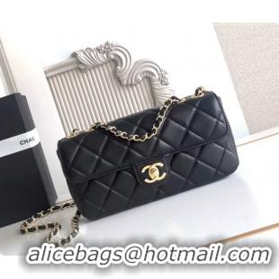 Shop Duplicate Chanel Small Flap Bag in Lambskin AS6430 Black 2026