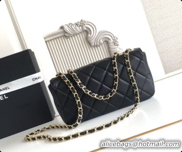 Shop Duplicate Chanel Small Flap Bag in Lambskin AS6430 Black 2026