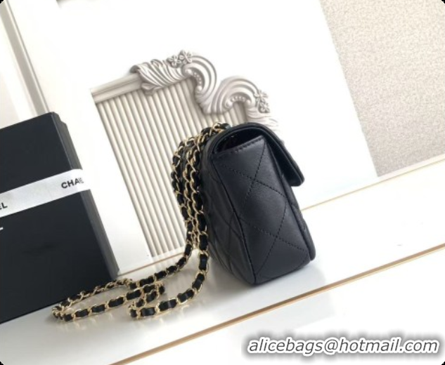 Shop Duplicate Chanel Small Flap Bag in Lambskin AS6430 Black 2026