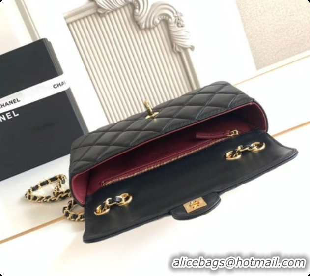 Shop Duplicate Chanel Small Flap Bag in Lambskin AS6430 Black 2026