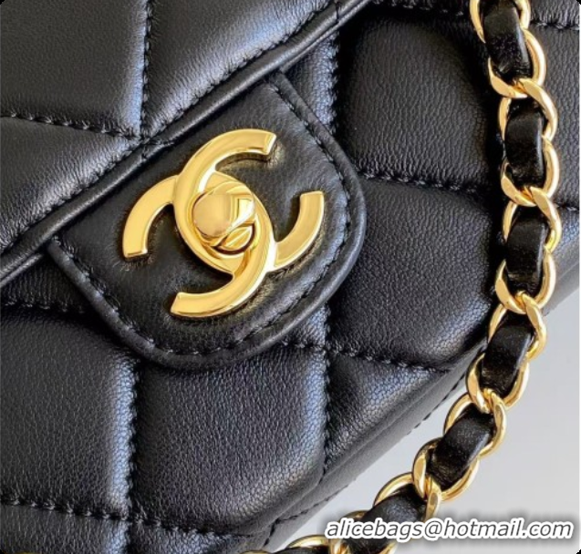 Shop Duplicate Chanel Small Flap Bag in Lambskin AS6430 Black 2026