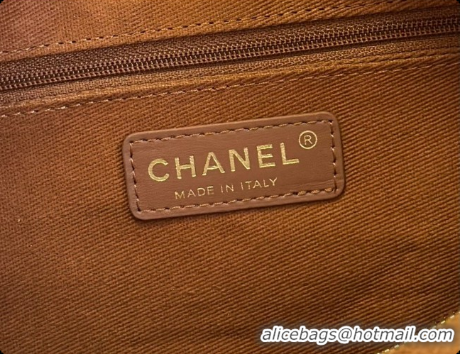 New Style Chanel Boston Bowling Bag in Suede Calfskin CH100824 Brown 2026