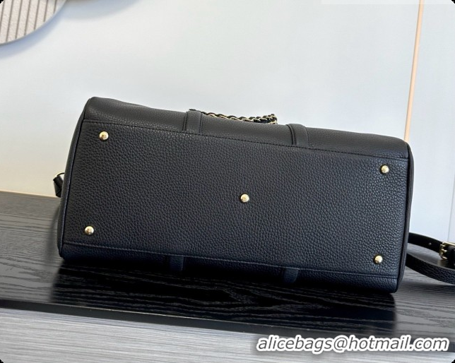 Best Price Chanel Boston Bowling Bag in Grained Calfskin CH100825 Black 2026