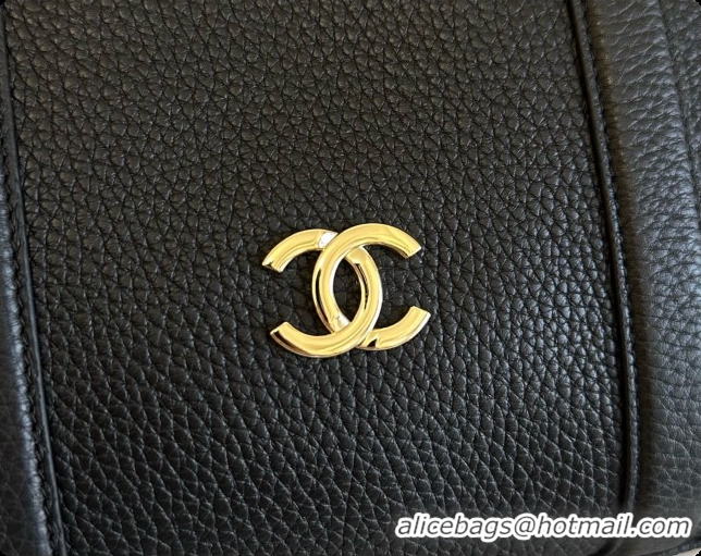Best Price Chanel Boston Bowling Bag in Grained Calfskin CH100825 Black 2026