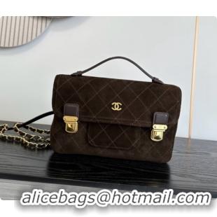 Top Quality Chanel Backpack in Suede Calfskin AS6465 Coffee Brown 2026
