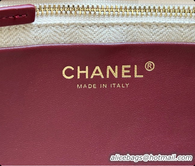 Affordable Price Chanel Backpack in Suede Calfskin AS6465 Amaranth Red 2026