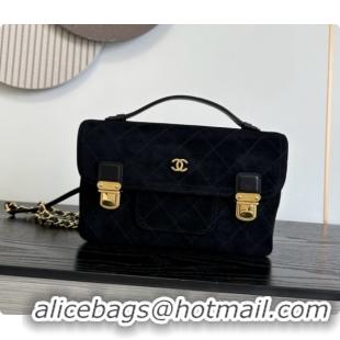 AAAAA Chanel Backpack in Suede Calfskin AS6465 Black 2026