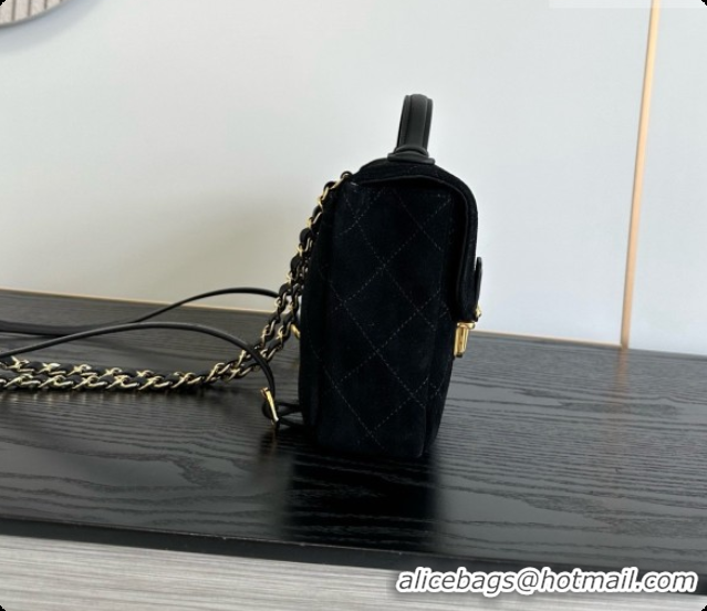 AAAAA Chanel Backpack in Suede Calfskin AS6465 Black 2026