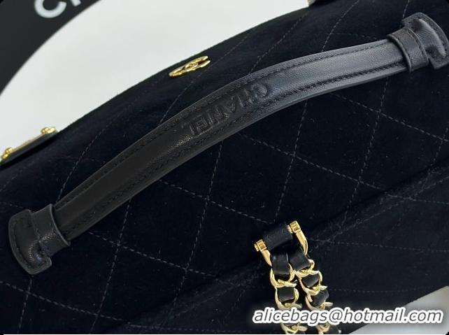 AAAAA Chanel Backpack in Suede Calfskin AS6465 Black 2026