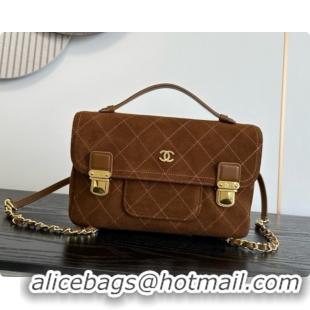 Good Product Chanel Backpack in Suede Calfskin AS6465 Caramel Brown 2026