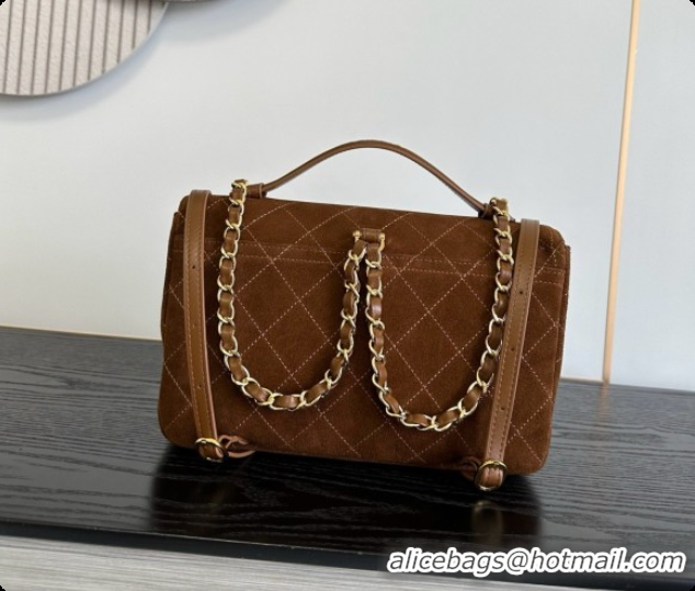 Good Product Chanel Backpack in Suede Calfskin AS6465 Caramel Brown 2026