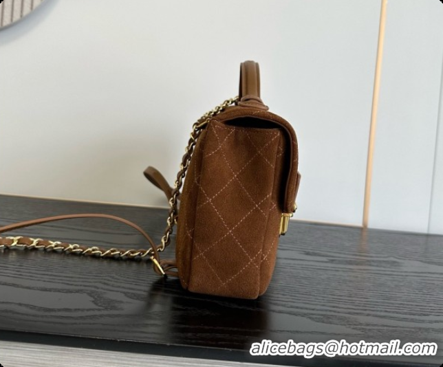 Good Product Chanel Backpack in Suede Calfskin AS6465 Caramel Brown 2026