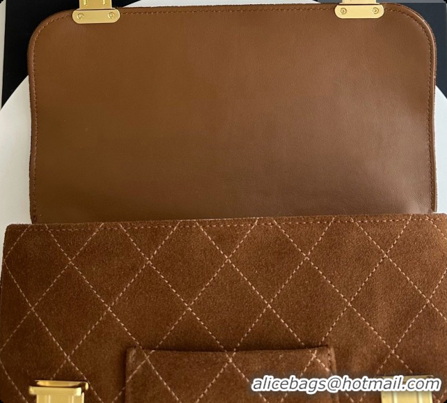Good Product Chanel Backpack in Suede Calfskin AS6465 Caramel Brown 2026