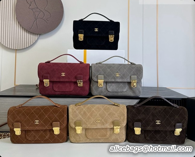 Good Product Chanel Backpack in Suede Calfskin AS6465 Caramel Brown 2026