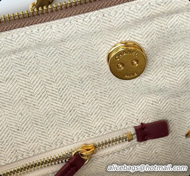 2026 Fashion Chanel Tote Bag with Pocket in Suede Calfskin AS6483 Apricot Brown 2026
