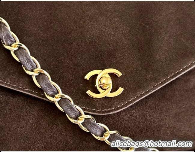 New Design Chanel Tote Bag with Pocket in Suede Calfskin AS6483 Coffee Brown 2026