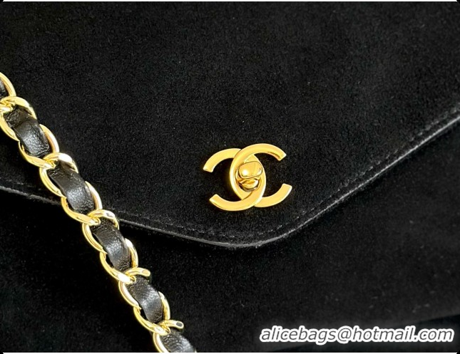 Low Cost Chanel Tote Bag with Pocket in Suede Calfskin AS6483 Black 2026
