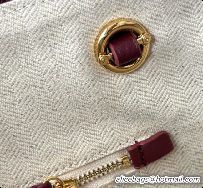 Low Price Chanel Tote Bag with Pocket in Grained Calfskin AS6483 Wine Red 2026 