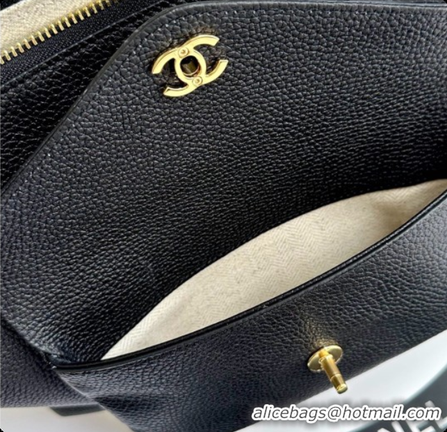 Trendy Design Chanel Tote Bag with Pocket in Grained Calfskin AS6483 Black 2026