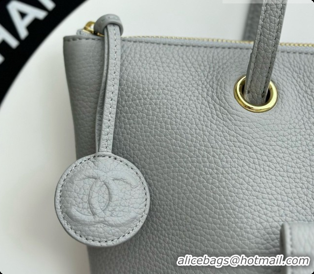 AAAAA Chanel Tote Bag with Pocket in Grained Calfskin AS6483 Grey 2026