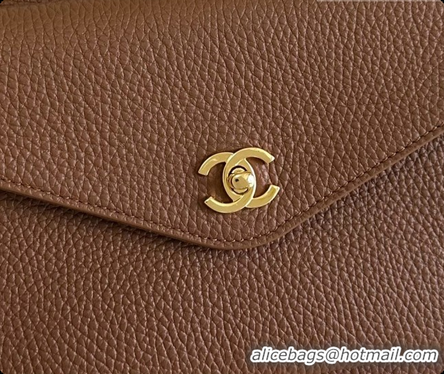 Unique Style Chanel Tote Bag with Pocket in Grained Calfskin AS6483 Caramel Brown 2026