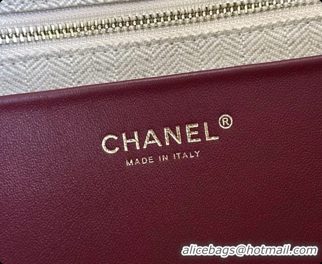 Duplicate Chanel Tote Bag with Pocket in Grained Calfskin AS6483 Khaki 2026