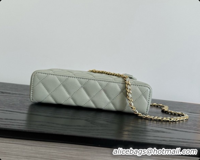 Best Price Chanel Mini Vanity with Chain in Quilted Grained Calfskin CH100813 Grey 2026