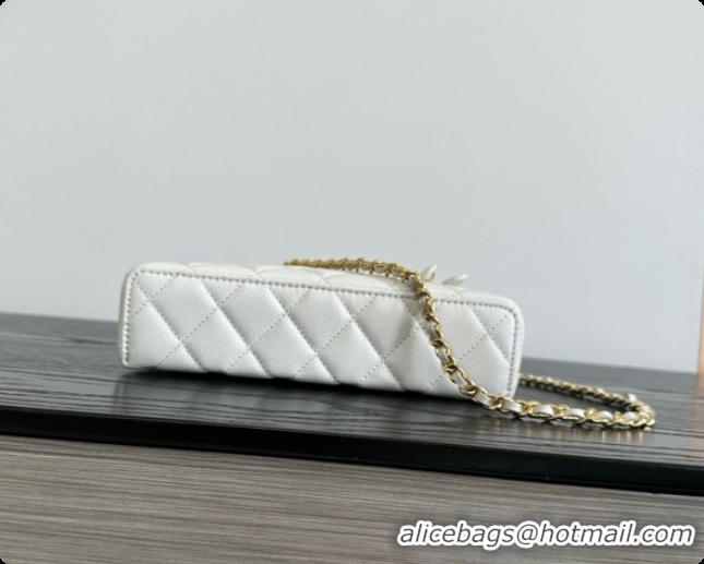 Pretty Style Chanel Mini Vanity with Chain in Quilted Grained Calfskin CH100816 White 2026