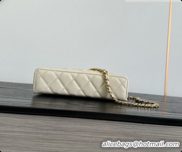 Buy Luxury Chanel Mini Vanity with Chain in Quilted Grained Calfskin CH100818 Beige 2026
