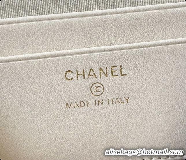 Buy Luxury Chanel Mini Vanity with Chain in Quilted Grained Calfskin CH100818 Beige 2026