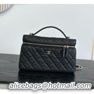 Grade Quality Chanel Vanity with Chain in Quilted Grained Calfskin CH100807 Black 2026